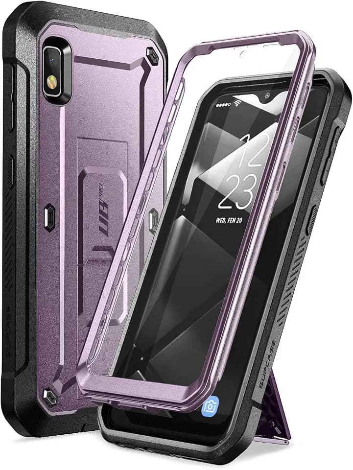 SUPCASE Unicorn Beetle Pro Series Designed for Samsung Galaxy A10e Case(2019 Release), Full-Body Rugged Holster & Kickstand Case with Built-in Screen Protector (Viote)