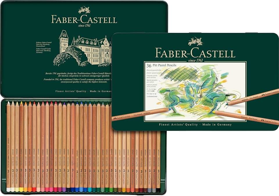 Faber-Castell - Buntstifte Set Pitt Pastell 36-teilig im Metalletui