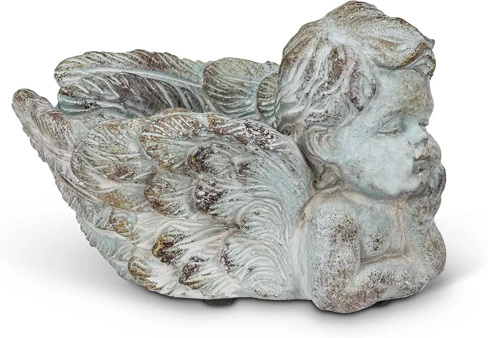 Abbott Collection Resting Cherub Planter