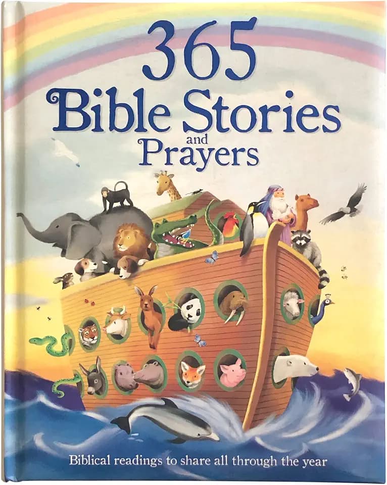 365 Bible Stories and Prayers Padded Treasury - Gift for Easter, Christmas, Communions, Baptism, Birthdays (Little Sunbeams)