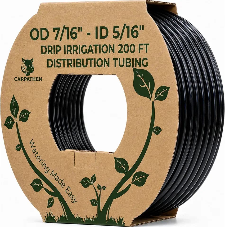 CARPATHEN 5/16" Irrigation Tubing Parts for Drip Irrigation Watering System