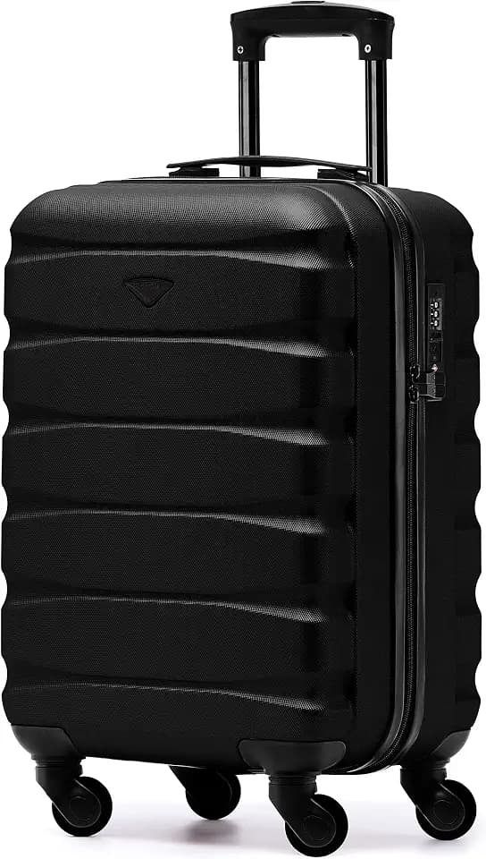 Flight Knight Leichte 4-Rad-abs-hartschalenkoffer Handgepack, Zugelassen Fur Uber 35 Fluggesellschaften, Einschließlich Easyjet, Maximale Große Fur KLM Und Air France 55x35x25cm