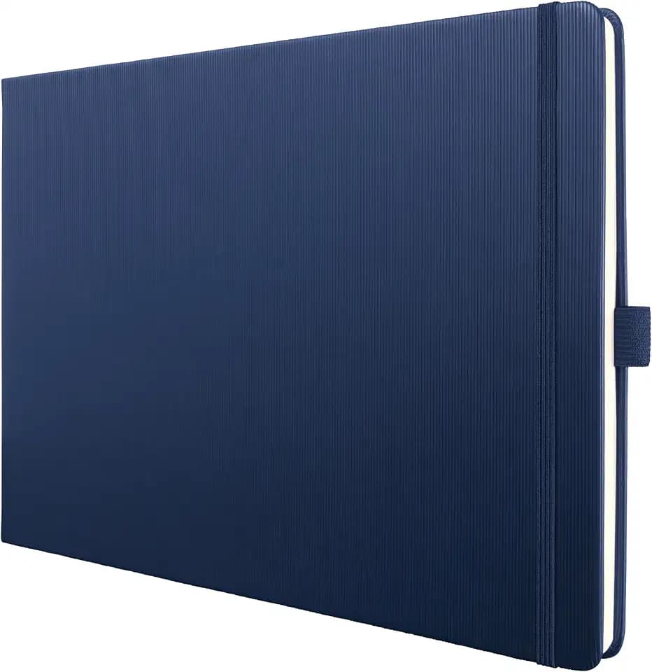 Sigel Conceptum Premium Notizbuch A4 quer dotted dunkelblau Hardcover