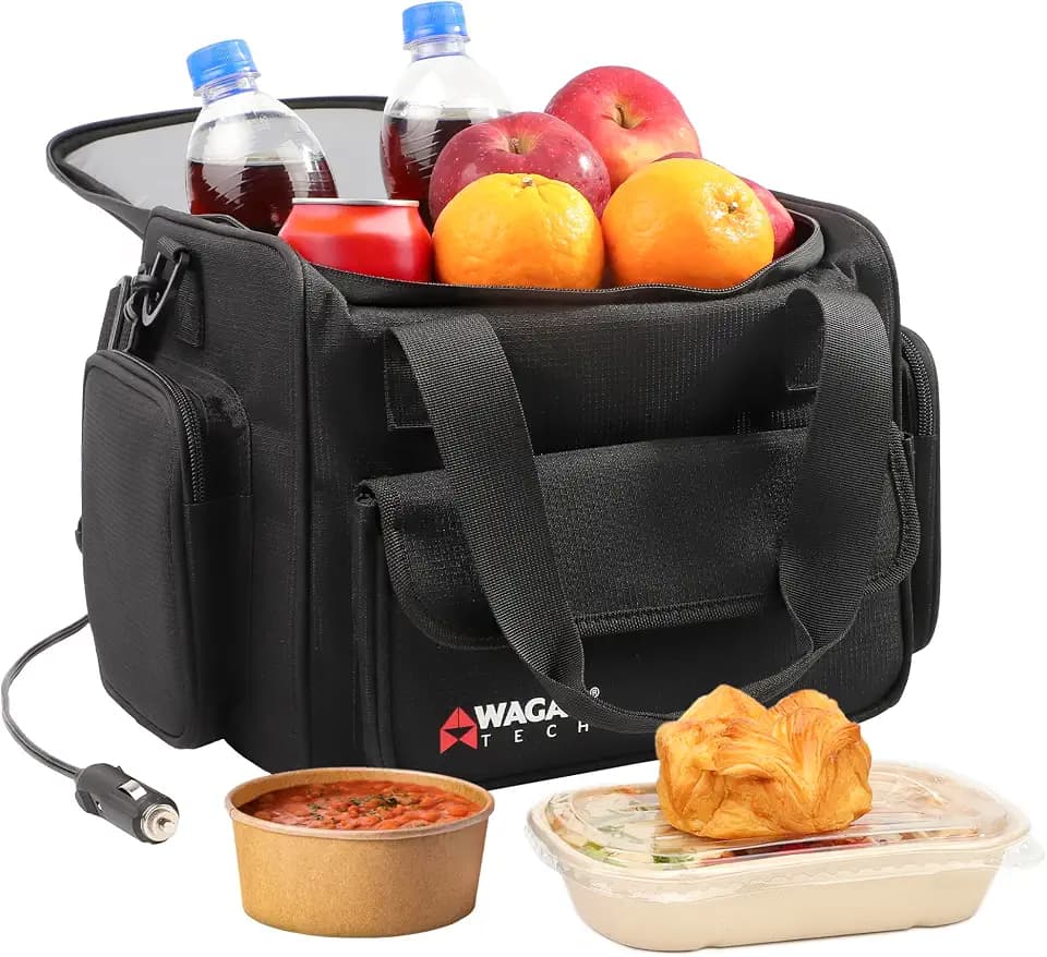 Wagan EL6234 14L Electric Cooler Warmer Bag Portable Thermoelectric Cooler