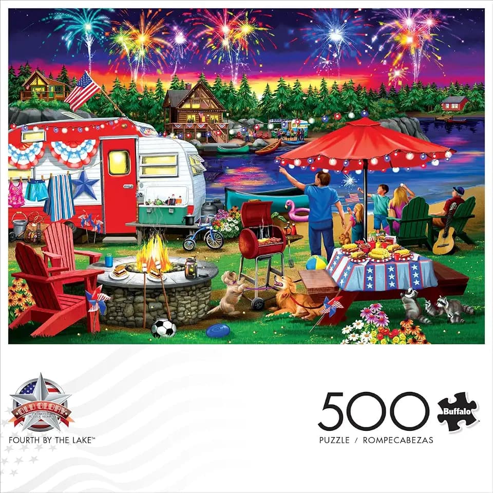 Buffalo Games Nancy Wernersbach,Fourth by the Lake,500 Piece Jigsaw Puzzle