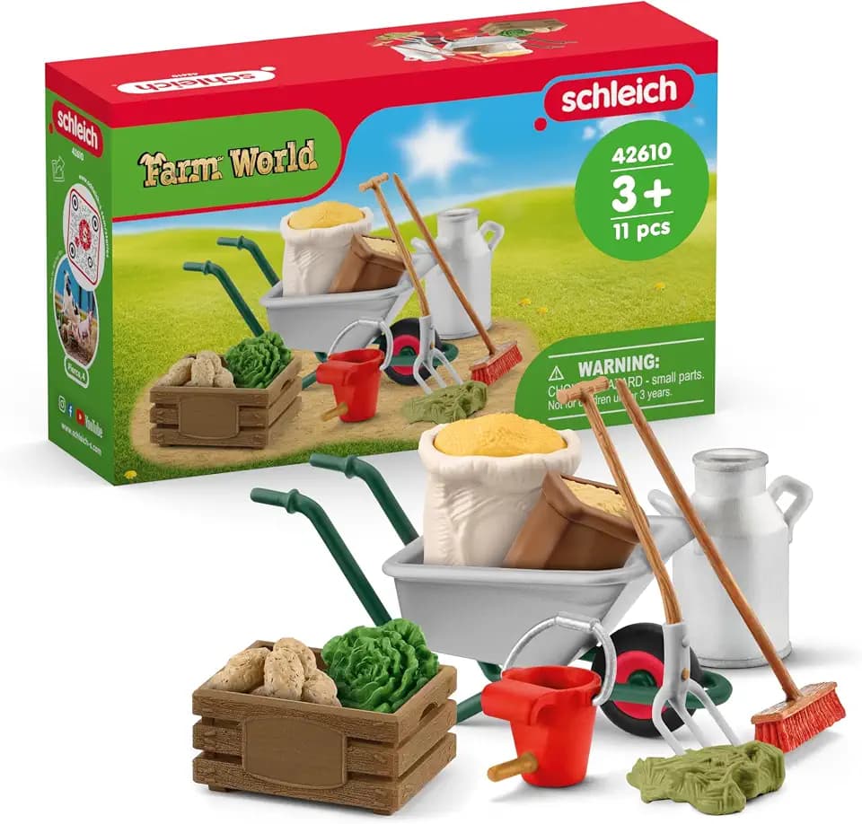 Schleich Farm World | Bauernhof Zubehör Set 42610 | ab 3 Jahre | 11 Teile