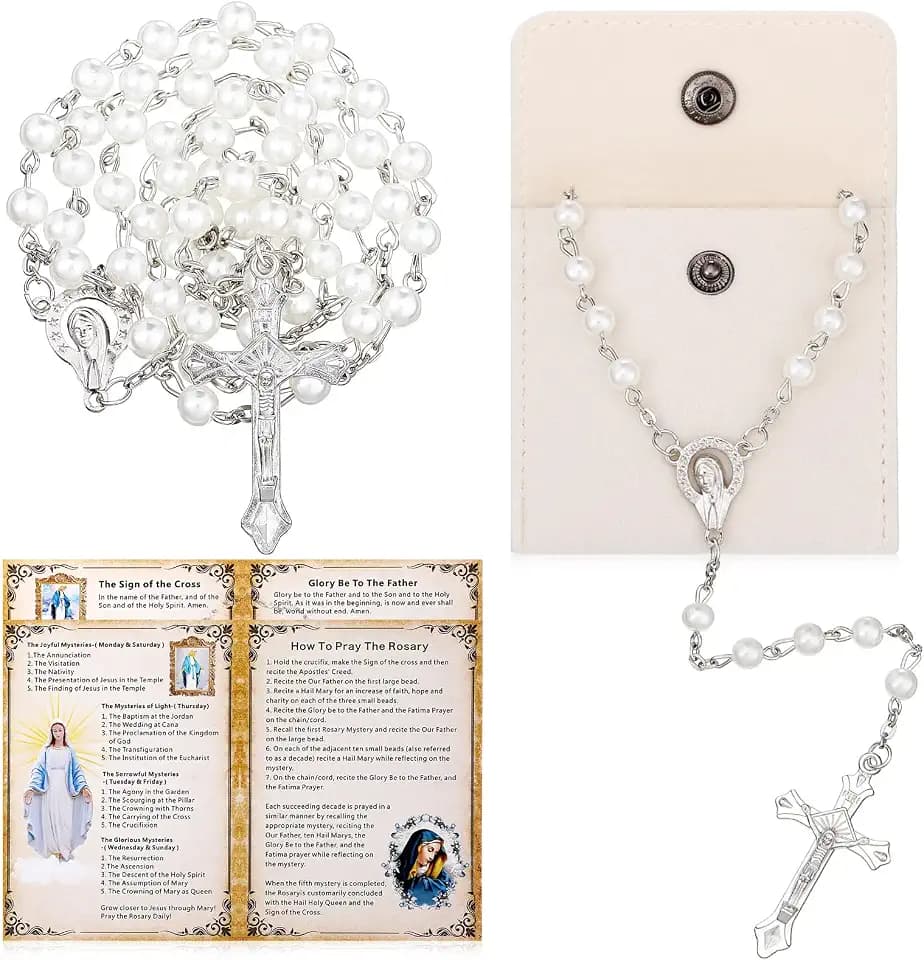 Quelay Rosary Catholic for Women Prayer Card