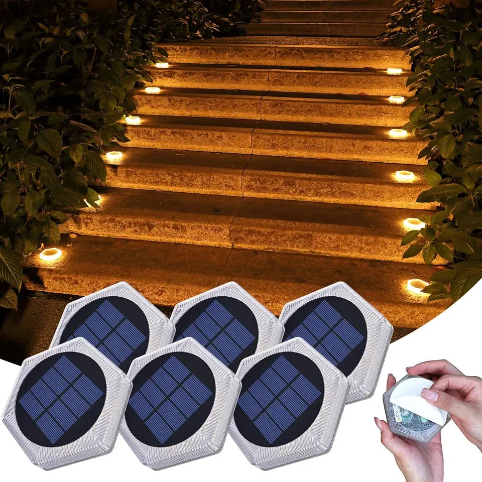 10cm 20 Led Bodenleuchte Aussen Solar Treppenbeleuchtung Hinlegen Aufkleber