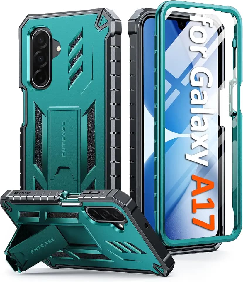 FNTCASE for Samsung Galaxy A17-5G Phone Case with Built-in Screen Protector