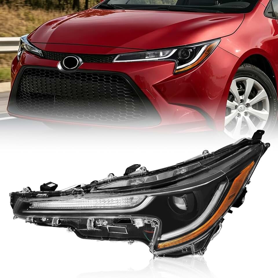 JFN LED Headlight Compatible with 2020-2022 Corolla L LE 81150-02S30 (Driver Side (Left))