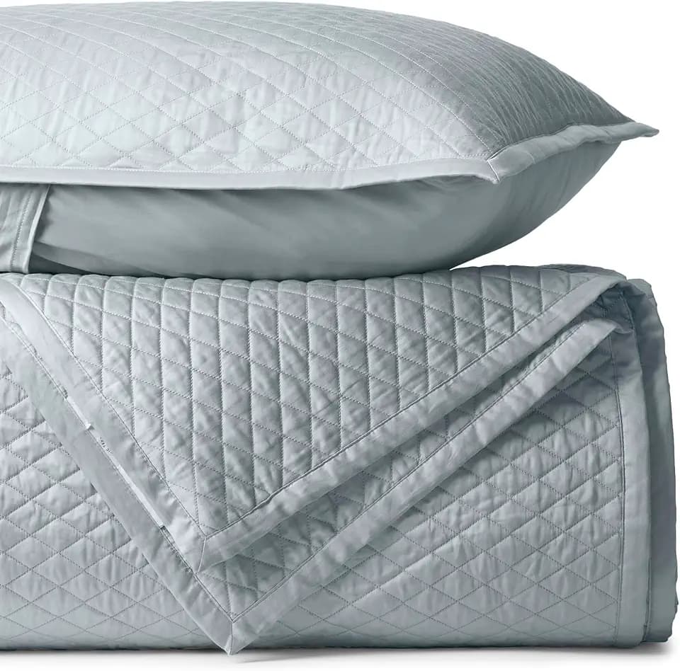 BIOWEAVES 100% Organic Cotton Quilt King Size - Diamond Stitched Quilted bedspreads - All Season Oversized Coverlet Set - GOTS Certified Bedding Set | 1 Quilt & 2 Pillow Shams