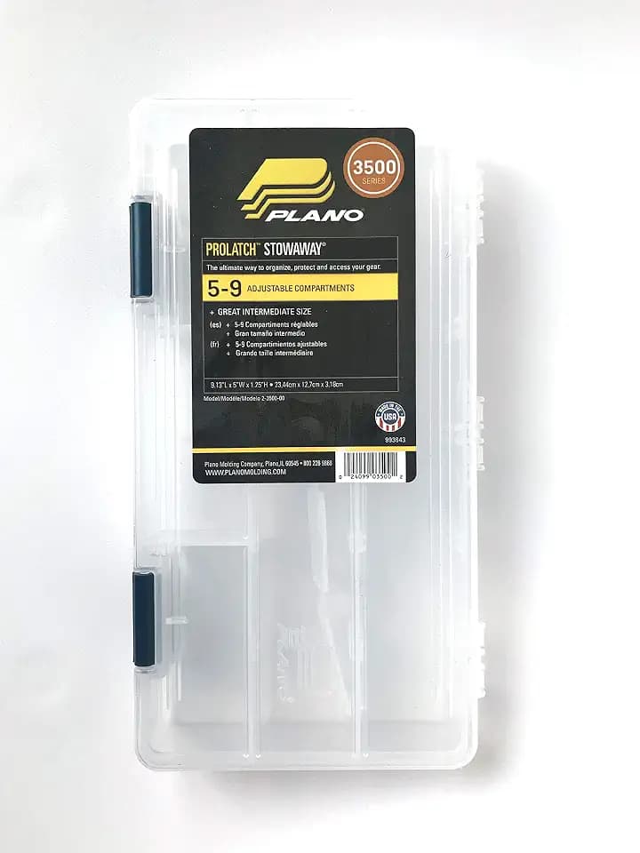 Plano Tackle Boxes,4 pack of 3500 Prolatch Stowaway Tackle Utility Boxes, Fishing Tackle Storage, blue
