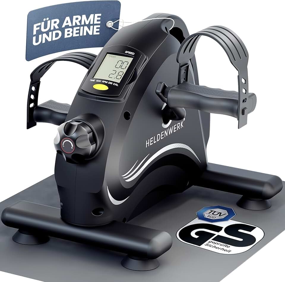 HELDENWERK® Pedaltrainer Set TÜV/GS geprüft gelenkschonend für Senioren