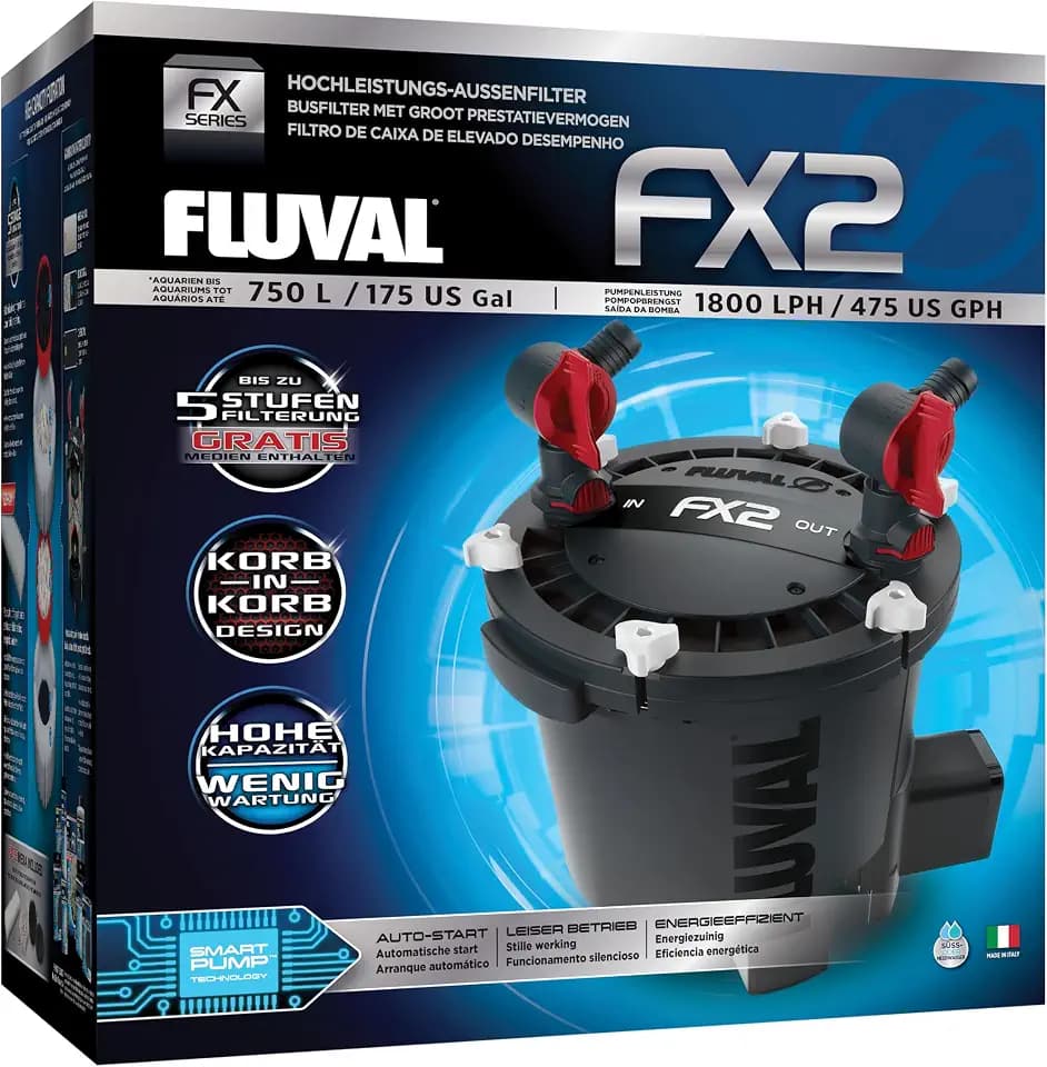 Fluval FX2 High Performance Canister Aquarium Filter