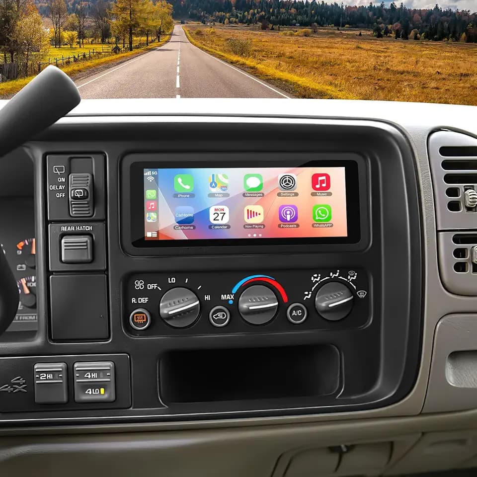 4G+64G Car Radio for 1995-2002 Chevrolet Chevy Silverado C/K PICKUP Tahoe Suburban Astro Express Van, GMC Sierra, Cadillac, 6.86" IPS Screen Car Stereo with GPS CarPlay/Android Auto, Backup Camera/SWC