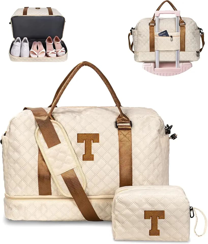 Beach Essentials-Travel Bag with Makeup Bag，Birthday Gift for Kid