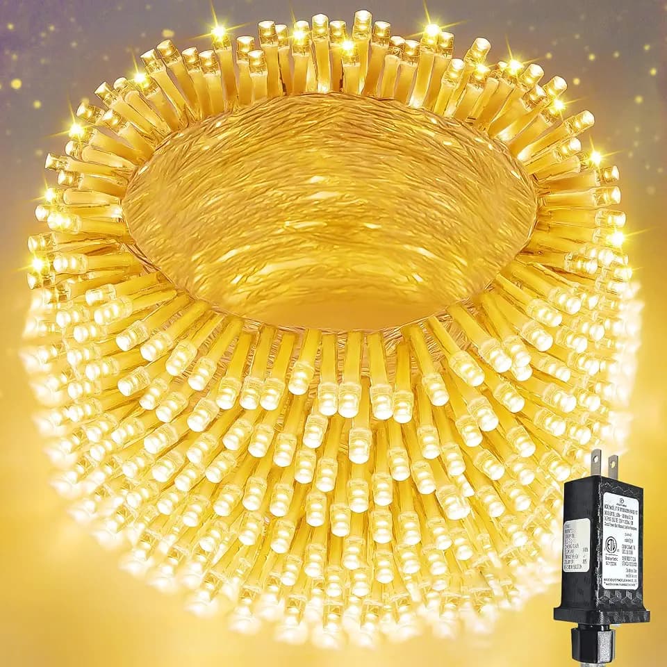 500 LED String Lights, 180FT Super-Long Christmas Lights Outdoor Indoor