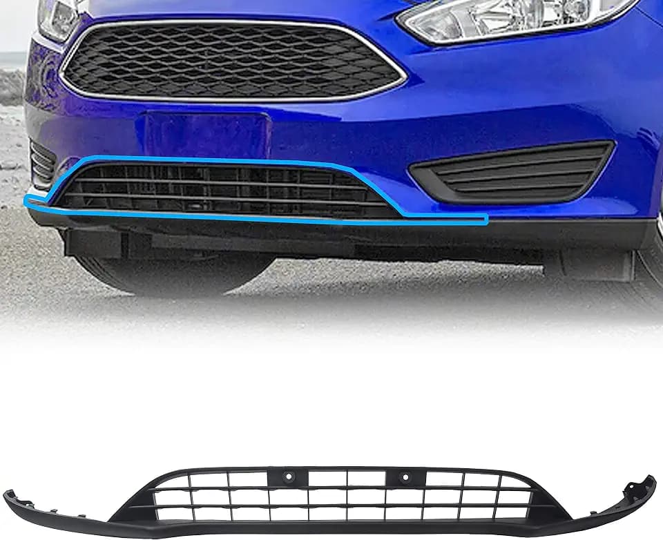 ECOTRIC Bumper Valance Lower Grill Compatible with 2015-2018 Focus