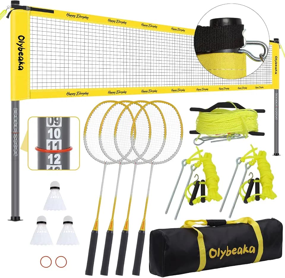 20FT Portable Outdoor Badminton Set for Backyard
