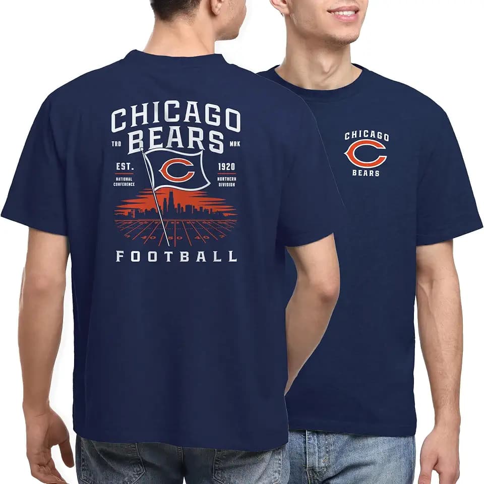 Junk Food NFL - Field Flag Adult SS T-Shirt