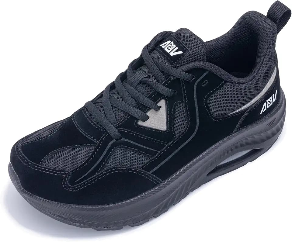 AOV Wide Toe Box Shoes Women Arch Support Plantar Fasciitis Walking Sneaker