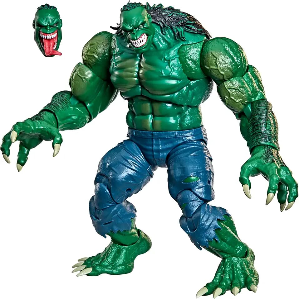 Marvel Legends Series Hulk 2099, Hulk 2099 Comics Collectible 6-Inch Scale Action Figure Set