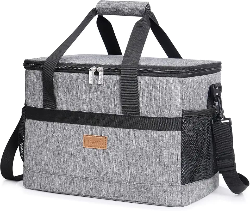 Lifewit 20/30/40L 30/50/60 Dosen Kühltasche Groß faltbar Kühlkorb, Kühlbox | Isolierte, Kühlleistung auslaufsicher, wasserdicht, Faltbar Cooler Bag, Thermotasche Picknicktasche für Lebensmitteltransport