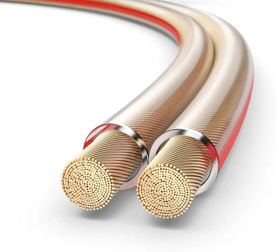 PureLink Lautsprecherkabel Boxenkabel OFC 2x4,00mm² 10m Kabel mit Kennlinie