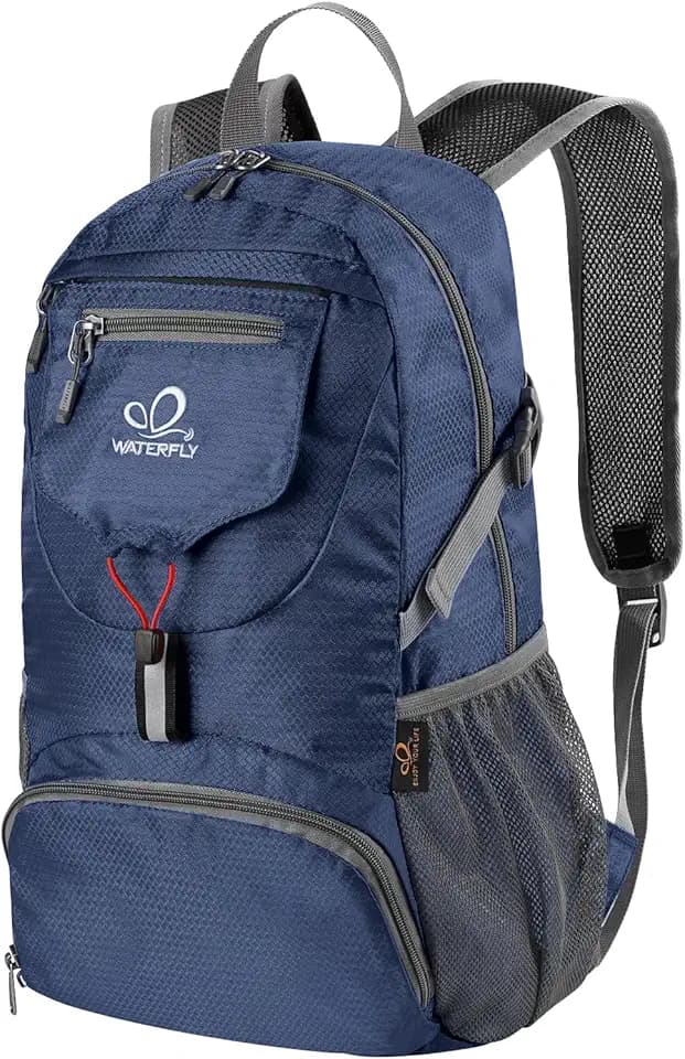 WATERFLY Ultraleicht Faltbarer Rucksack 20L: Klein Wanderrucksack