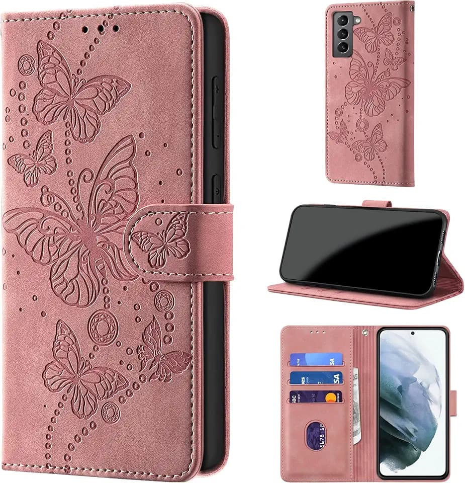 Case Wallet for Samsung Galaxy S22 5G (Non S22+), Pink