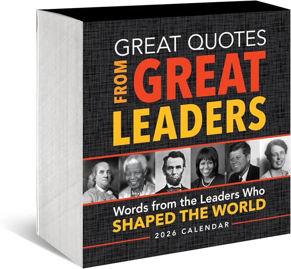 2026 Great Quotes From Great Leaders Boxed Calendar