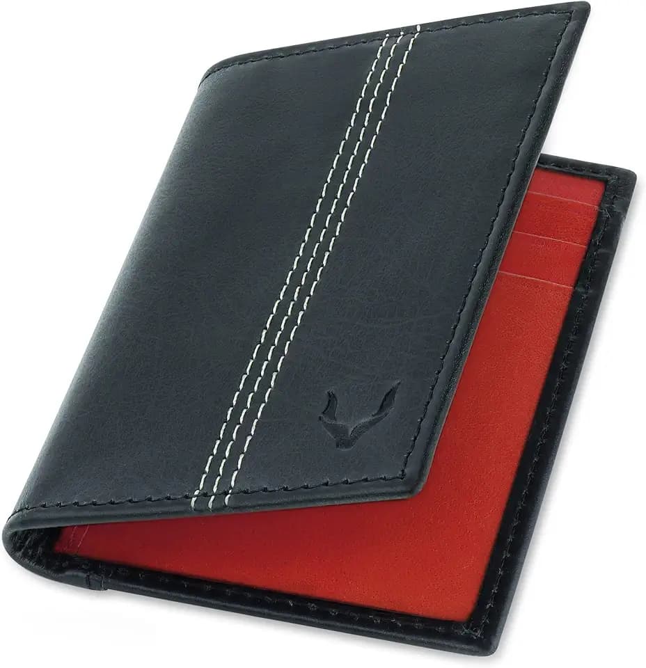 Minifold Men's Slim Leather Wallet with RFID Blocking Contactless Handmade, Minimalist and Slim, in Gift Box for Men