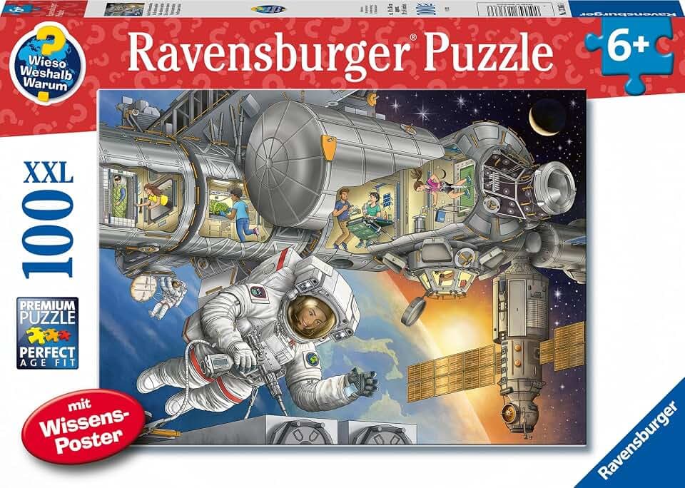 Ravensburger Puzzle Auf der Weltraumstation - 100 XXL Teile Puzzle ab 6