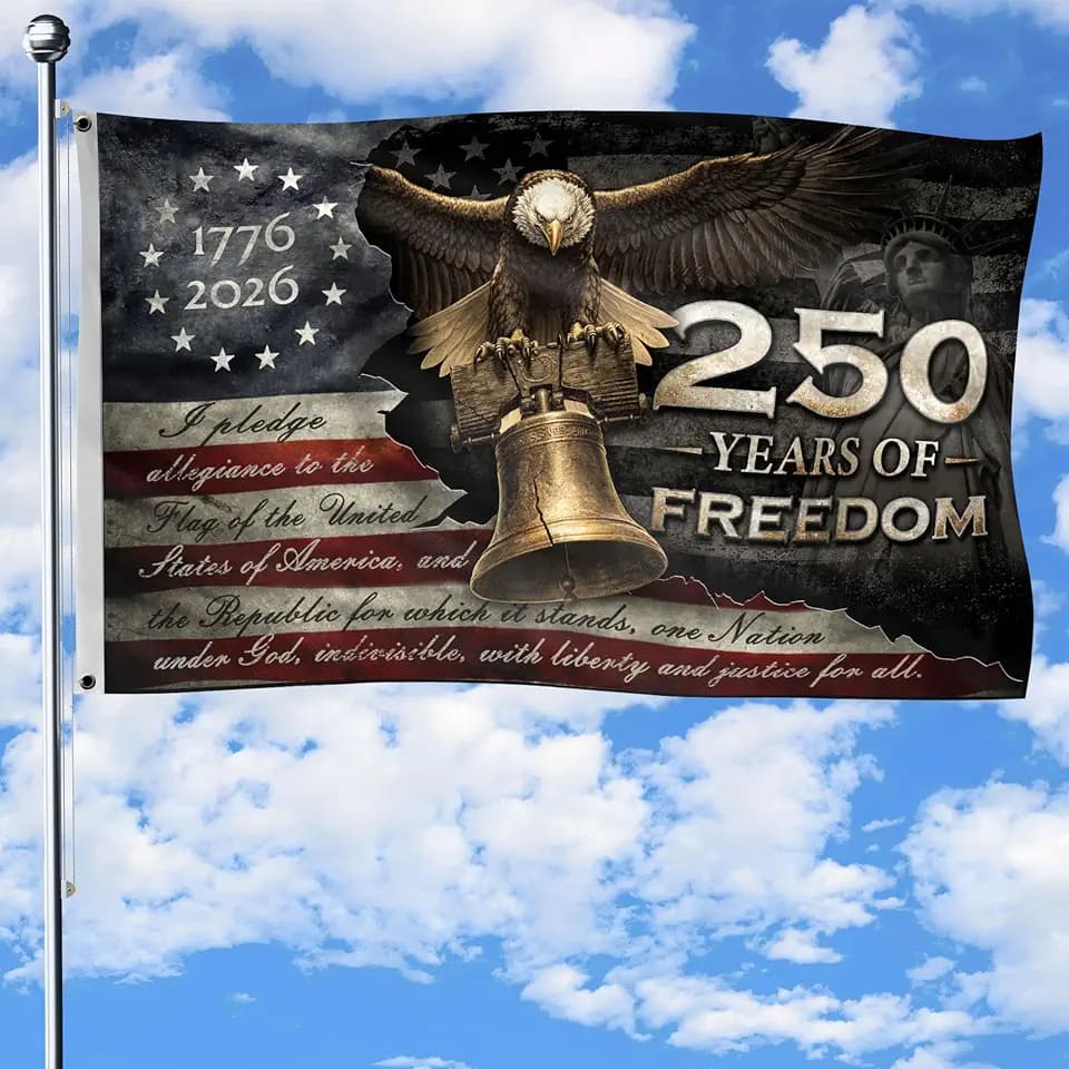 250 Anniversary USA Flag, Two-sided Design 3x5 Ft, 250th Anniversary Flag 1