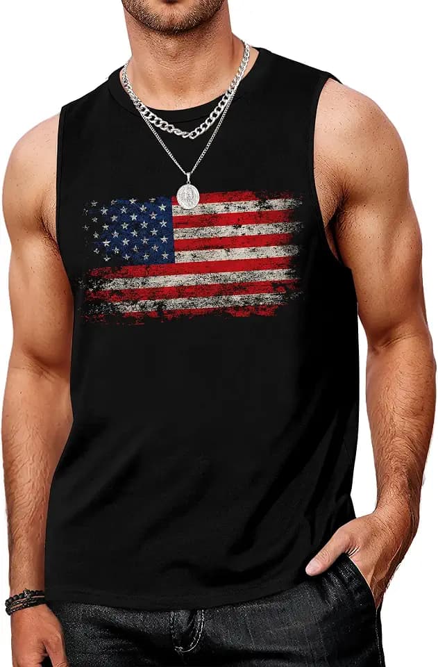 Mens Graphic Tank Tops Workout Sleeveless Shirts Hawaiian Palm Tree Vacation Tanks for Men Summer Beach T-Shirt
