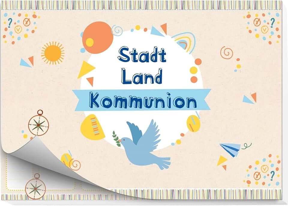 Stadt – Land – Kommunion: Spielblock