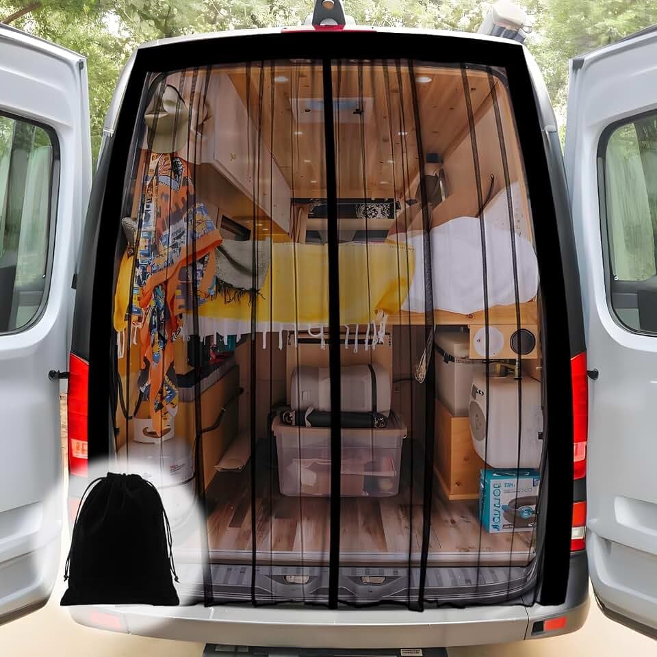Magnetisch Moskitonetz für Multivan Heckklappe - 200x170 cm Fliegengitter