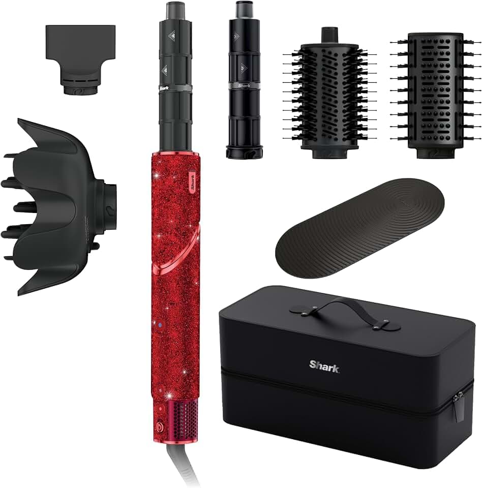 Shark FlexStyle, Air Multi-Styler & Drying System, Red Diamond, HD442JR