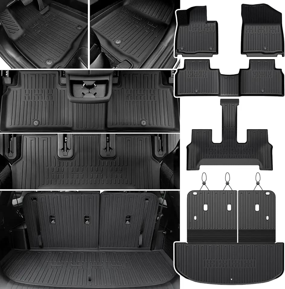 Floor Mats for Kia Telluride 2027 Gas Only, with Cargo Mat