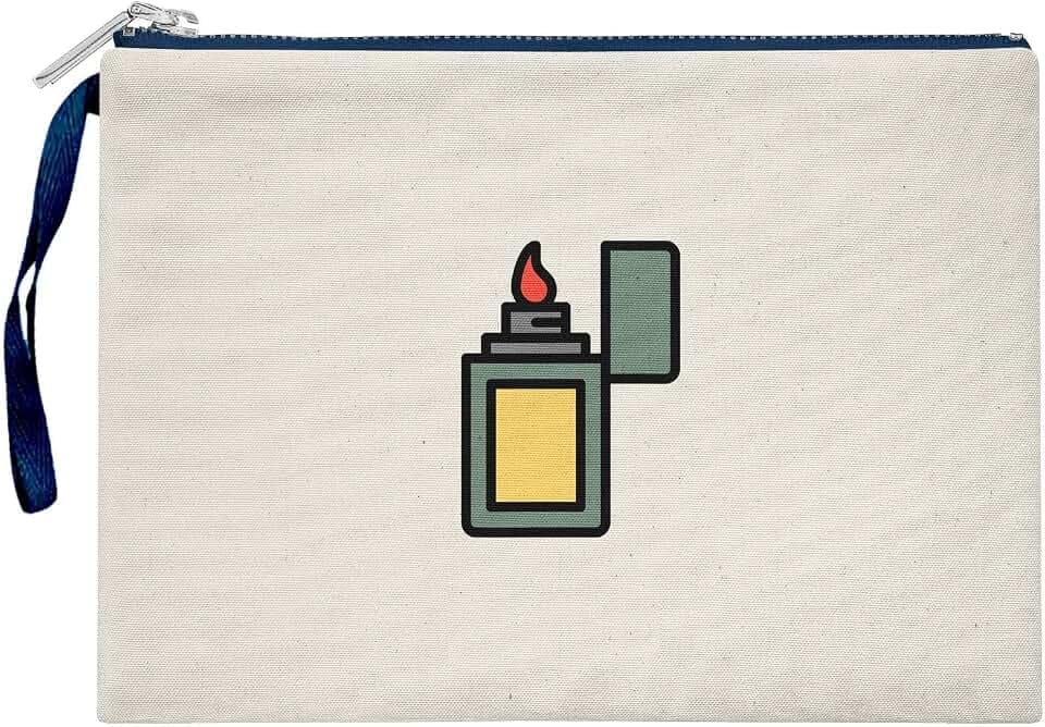 Damen Clutches, Digital Bedruckt, Gabardine-Stoff, Alltagsmode, Beige, Marineblauer Griff und Reißverschluss, Größe: L