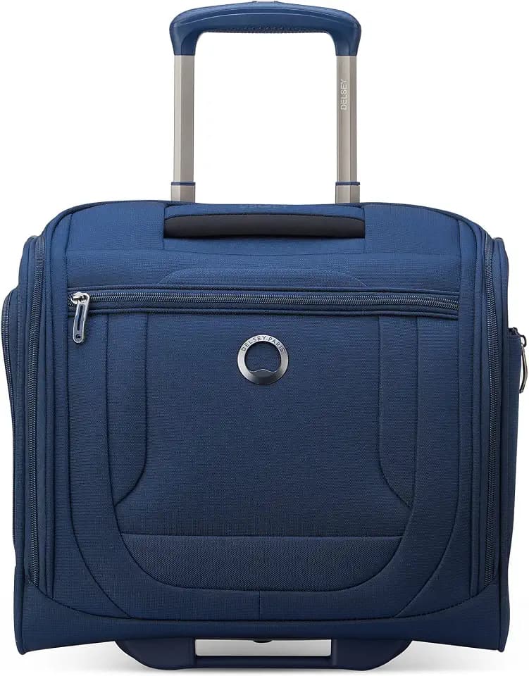 DELSEY PARIS Helium DLX, 16 Inch Carry-On Softside Luggage, Navy Blue