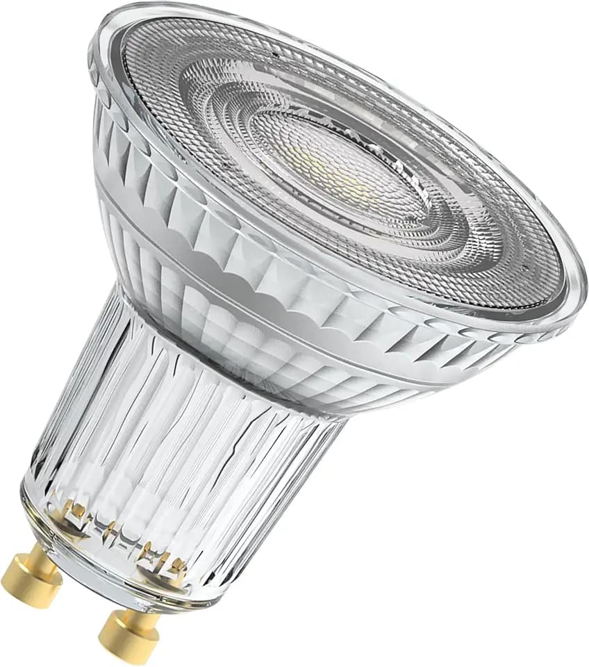 Osram LED-Spot Superstar PAR16 Reflektor dimmbar, 2700 K warmweiß, 2,4 W, GU10, 36°, 230 lm, klar, für Spotbeleuchtung, Akzentlicht, 15.000h