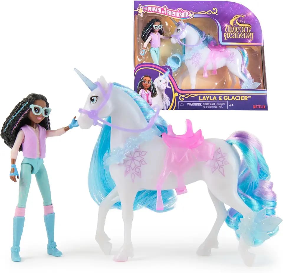 Unicorn Academy Layla & Glacier, Dolls & Unicorn Toys, Ages 4+
