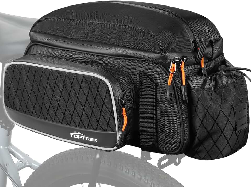 toptrek 3-in-1 Fahrradtaschen für Gepäckträger 15L Wasserdicht