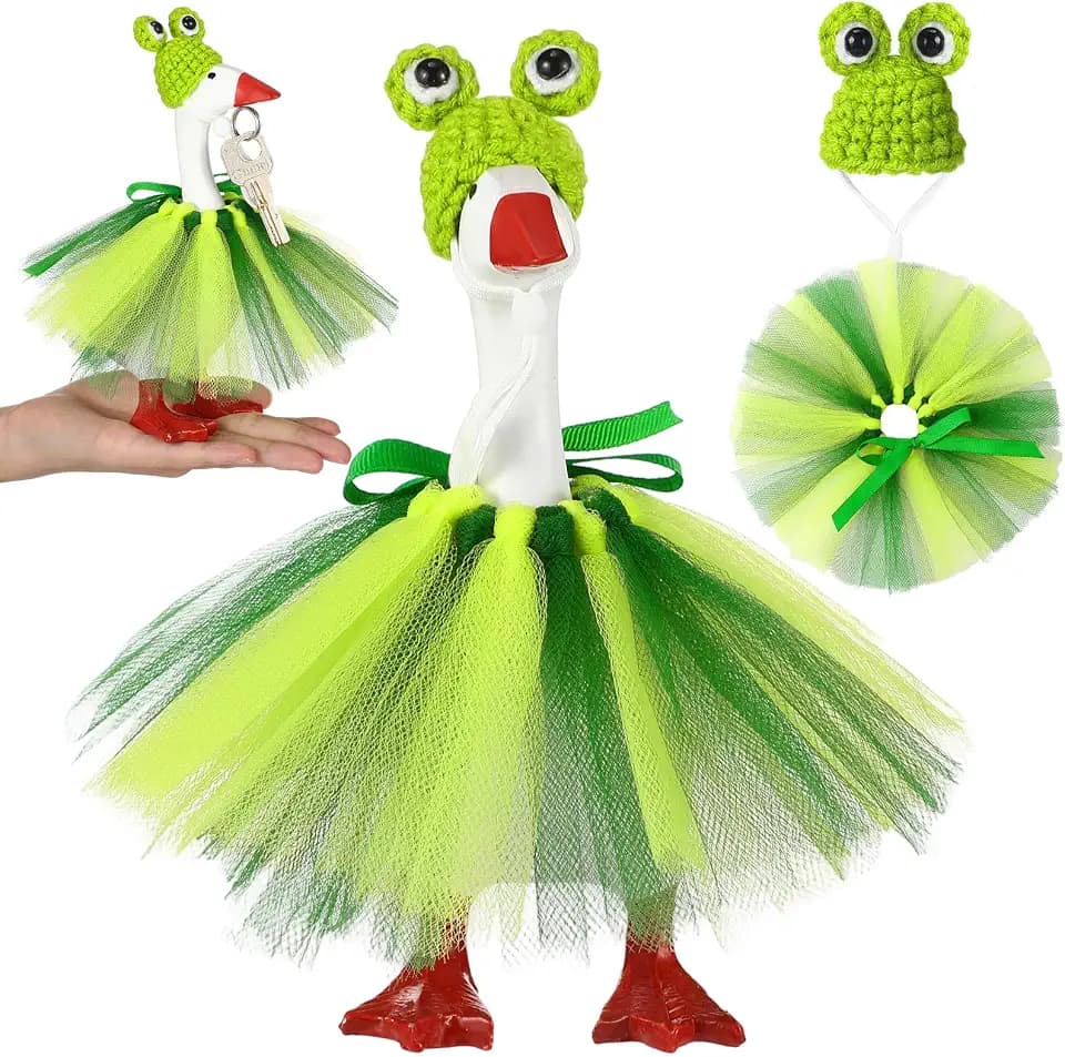 7 Inch Desk Goose Outfits Frog Magnetic Decor
