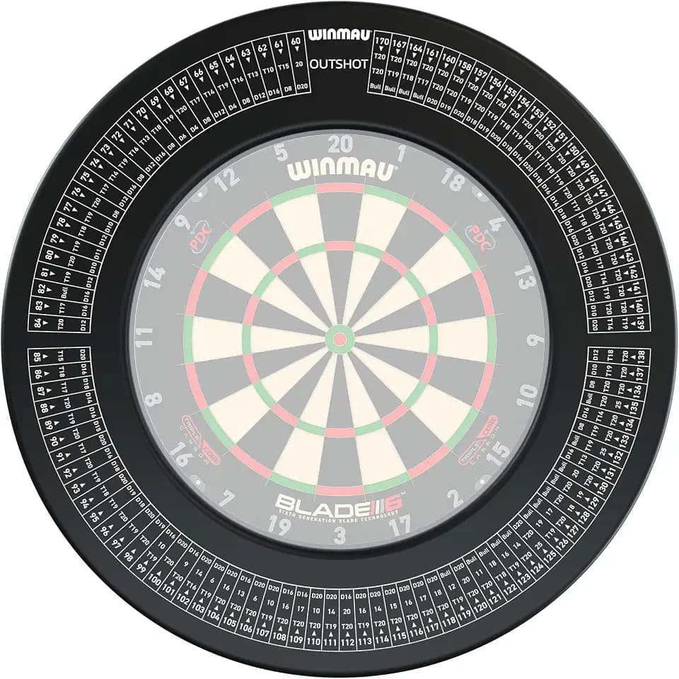 WINMAU Dartboard Surround Ring Xtreme/Outshot/MvG - extra starker Schutzring & Wandprotektor für Dartscheibe, widerstandsfähiges Dart Surround Zubehör, professionell, Design-Editionen, mehrere Farben