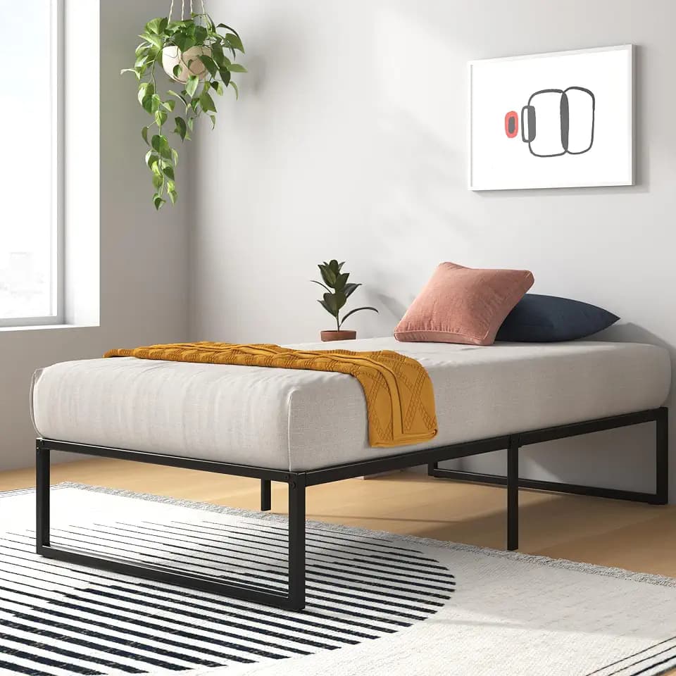 Zinus Lorelei 35,6 cm Plattform Bed Frame, Metall, Einzel