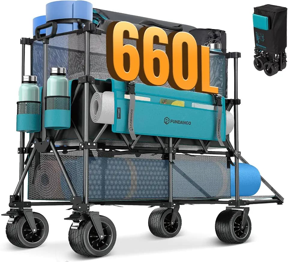 FUNDANGO 660L Double Decker Wagon with Tailgate and High Extender