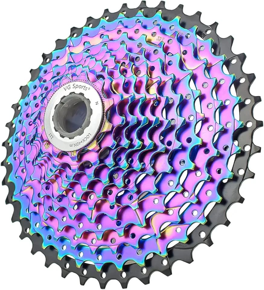 VG SPORTS 8/9/10/11/12 Speed Ultra-Light Bike Cassette for Mountain Bike 11-40T/11-42T/11-46T/11-50T/11-52T MTB Cassette Lightweight Aluminum Bracket Cassette