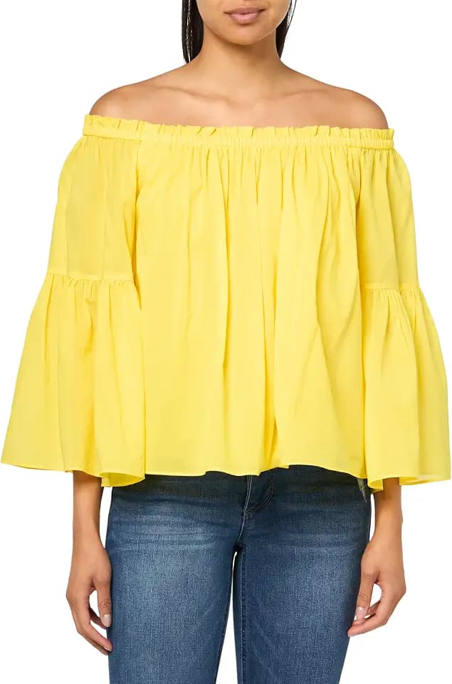 Lucky Brand Women's Crochet Trim Short Sleeve Henley